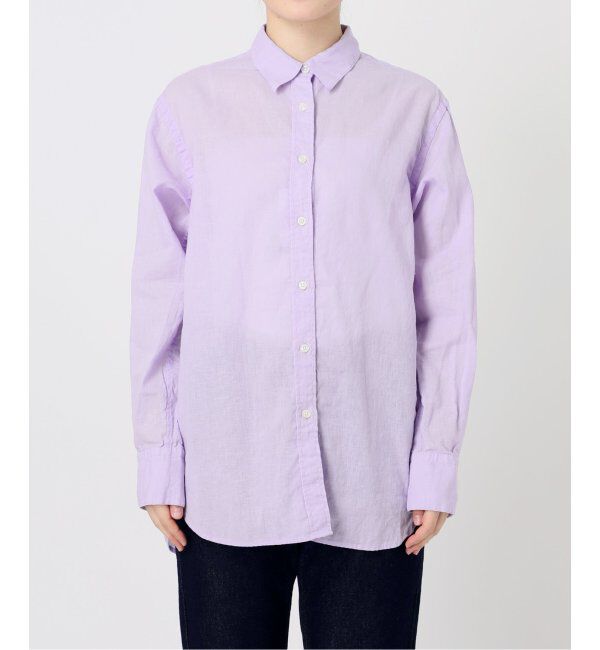 SLOBE IENA「リネンコットンレギュラーシャツ」|シャツ・ブラウス|