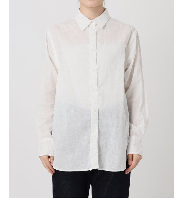 SLOBE IENA「リネンコットンレギュラーシャツ」|シャツ・ブラウス|