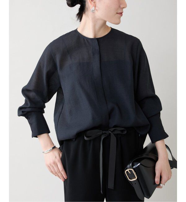 VERMEIL par iena「《WEB限定/追加2》シアーブラウス」|シャツ・ブラウス|