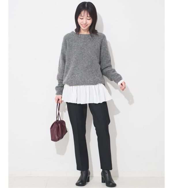 新品【SLOBE IENA】スパンコールニット ブラック スローブ イエナ SLOBE IENA 《WEB限定/追加2予約》スパンコールニット