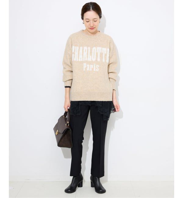 SLOBE IENA「CHARLOTTE ロゴニット」|ニット・セーター|