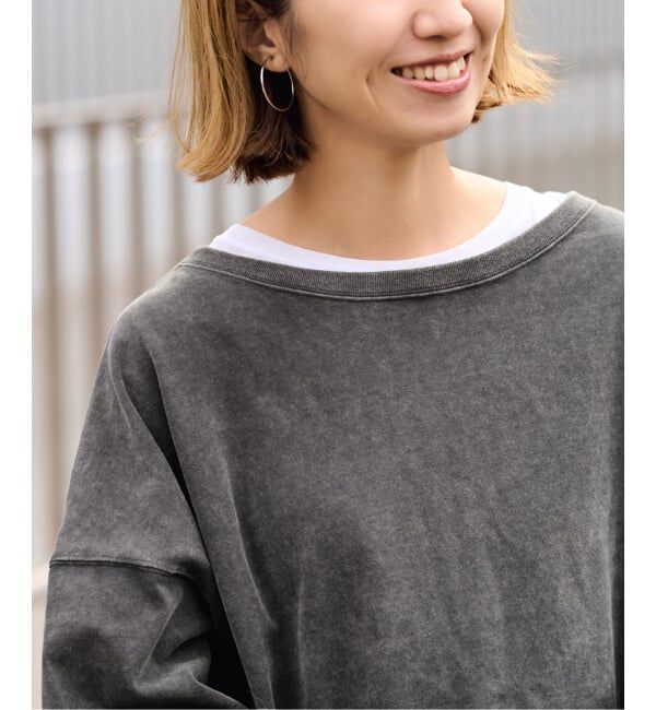 ウェットオゾン加工L/Tee　グレー　フレームワーク フレームワーク FRAMeWORK ≪予約≫ウェットオゾン加工L/Tee （グレー