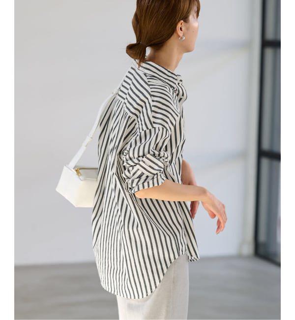 FRAMeWORK「≪WEB限定 / 追加≫コットンストライプレギュラーカラーシャツ」|シャツ・ブラウス|