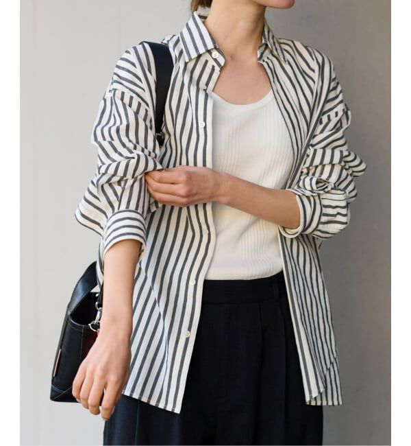 FRAMeWORK「≪WEB限定 / 追加≫コットンストライプレギュラーカラーシャツ」|シャツ・ブラウス|