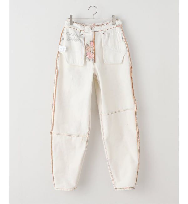 U by SPICK&SPAN「GANNI/ガニー Print Denim Stary」|スラックス|