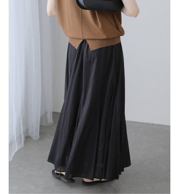  「《追加》【洗える】コットンローンマチフレアスカート」|スカート|
