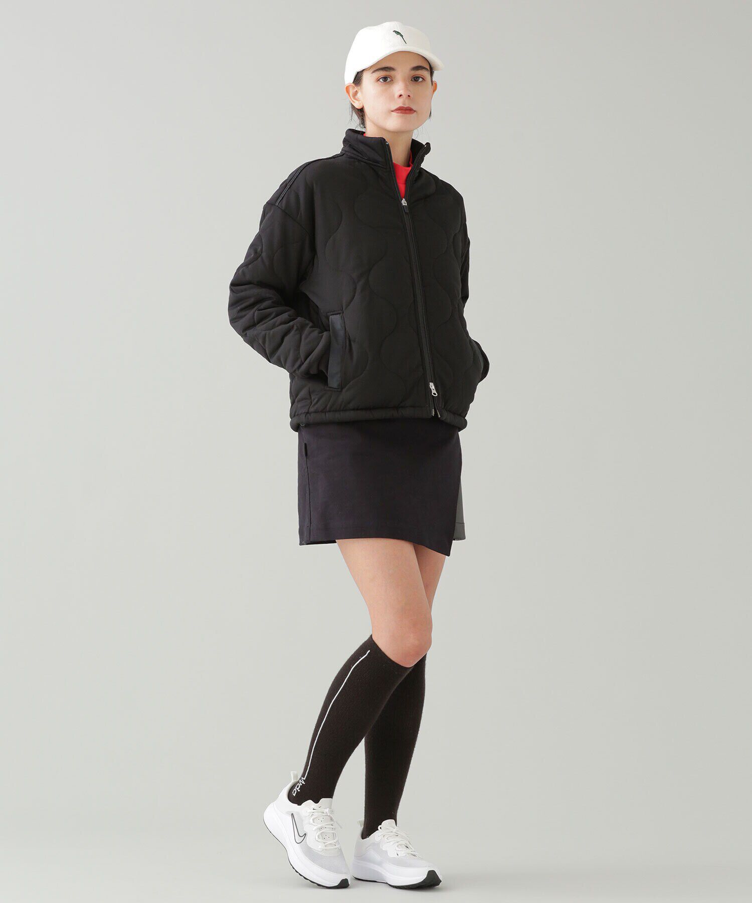 nano･universe「ZIP UP スタンドキルトブルゾン/オーバーサイズ」|ブルゾン・スタジャン|