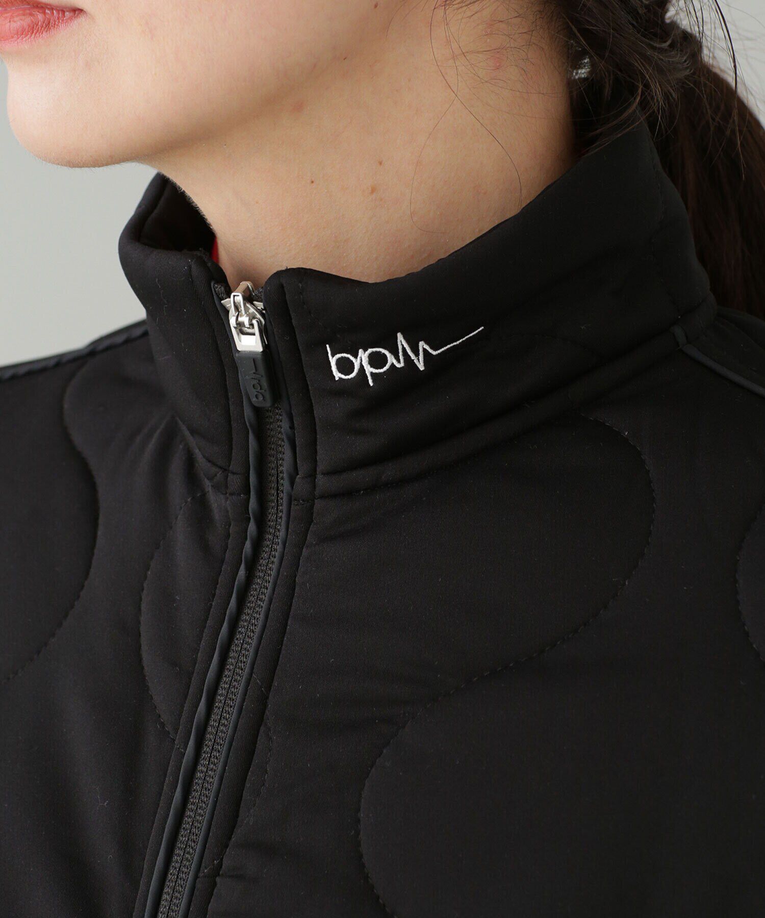 nano･universe「ZIP UP スタンドキルトブルゾン/オーバーサイズ」|ブルゾン・スタジャン|