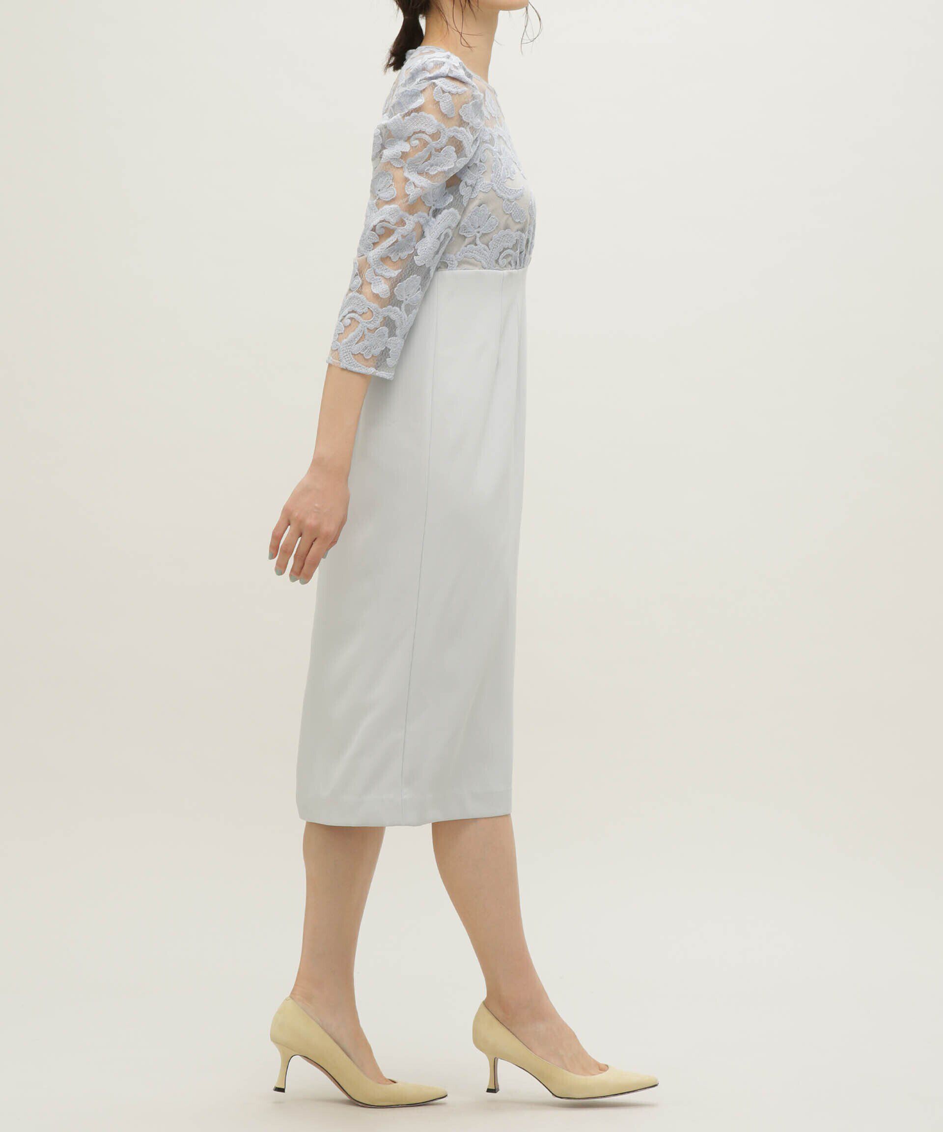 nano･universe「troisiemechaco/エンブロダイリーチュール ダブルクロスワンピース」|ワンピース|