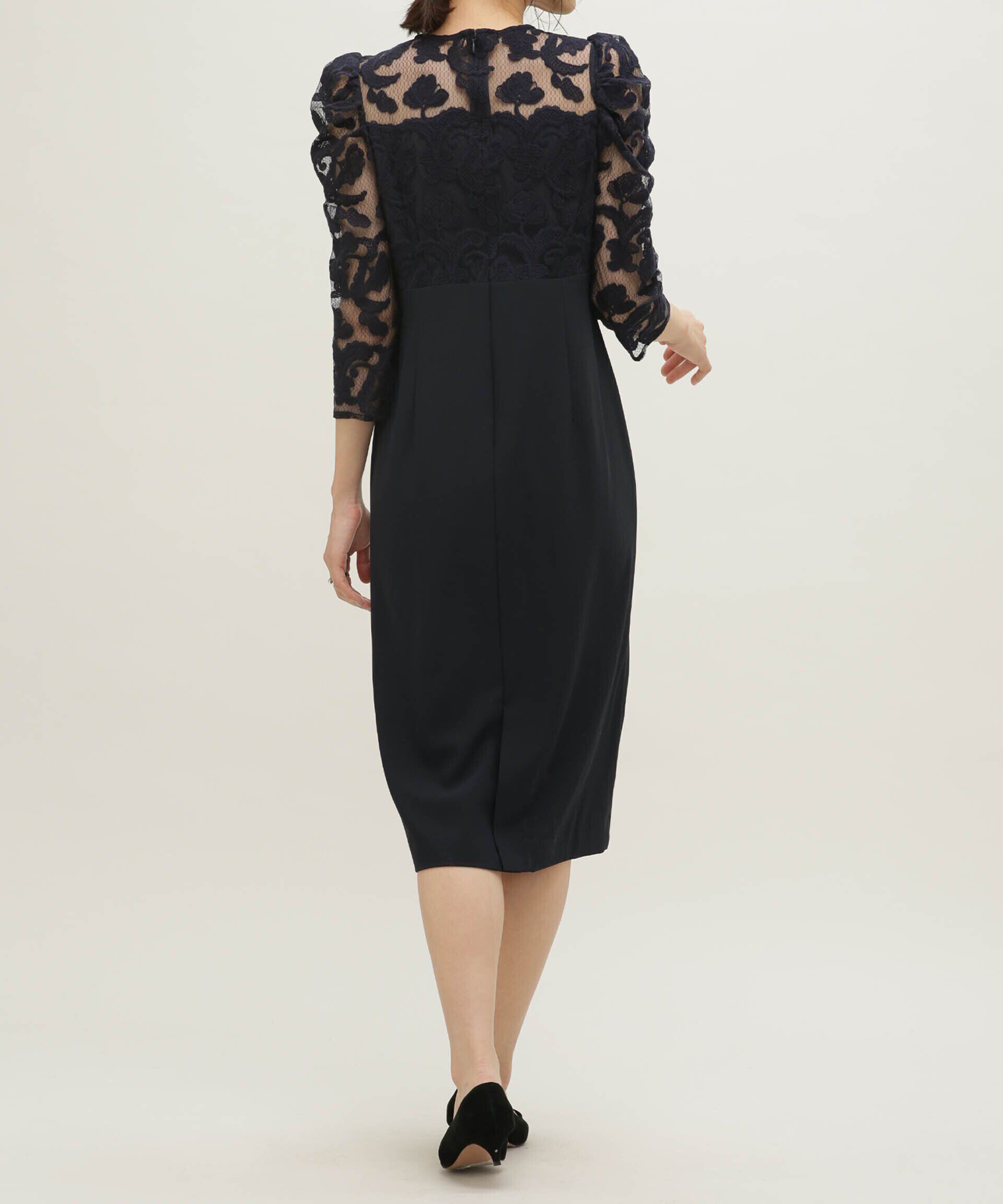 nano･universe「troisiemechaco/エンブロダイリーチュール ダブルクロスワンピース」|ワンピース|