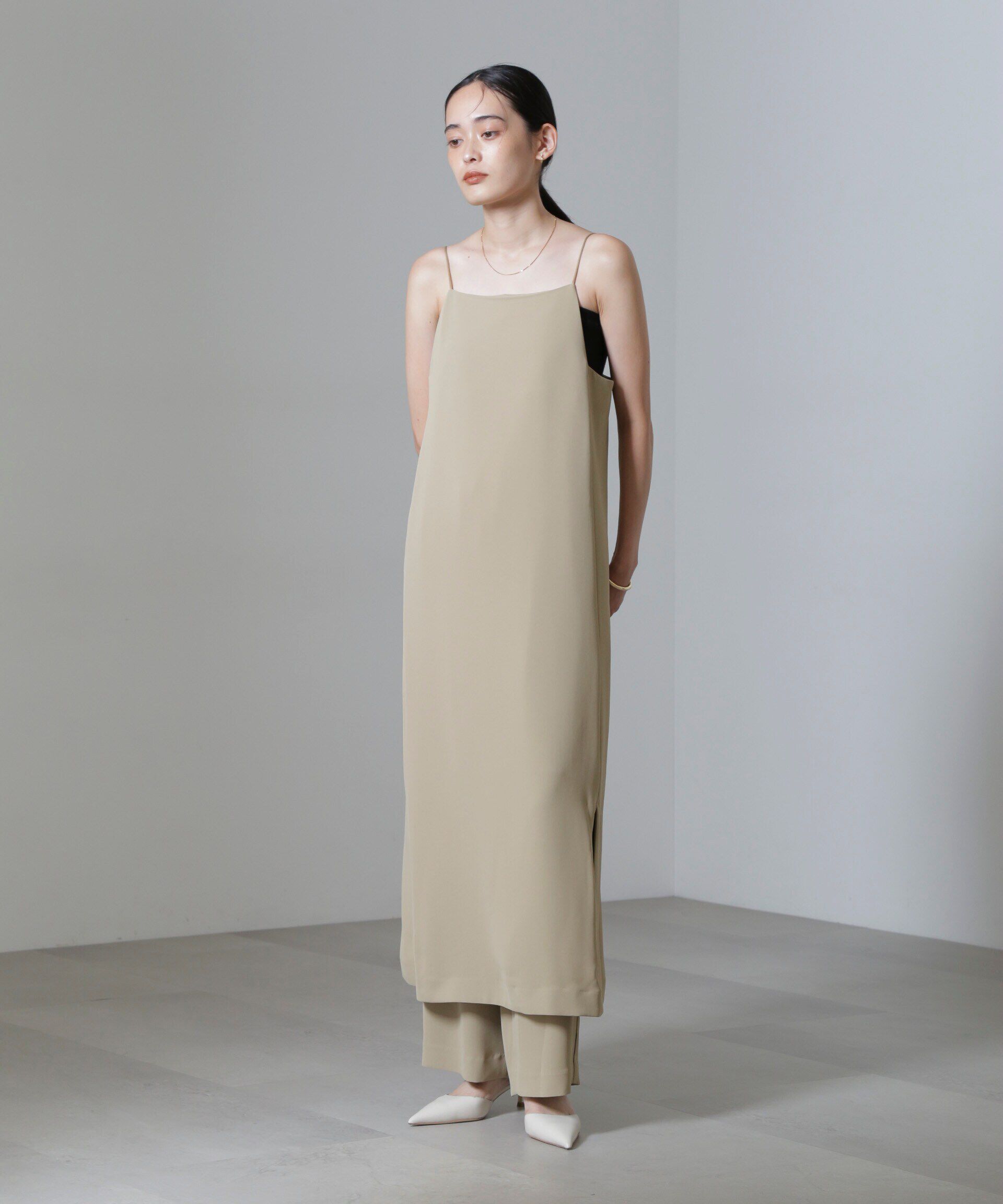 nano･universe「スクエアネックキャミワンピース(セットアップ可)」|ワンピース|