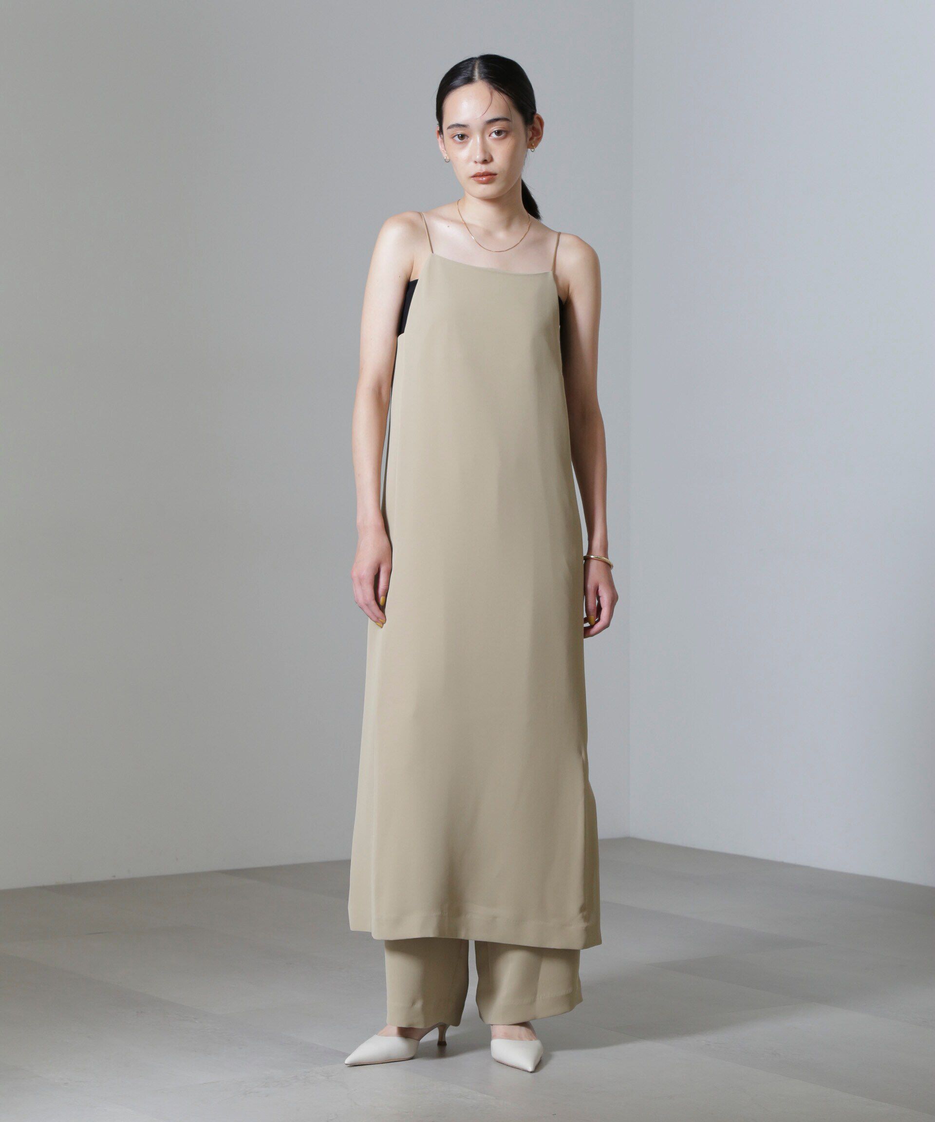 nano･universe「スクエアネックキャミワンピース(セットアップ可)」|ワンピース|