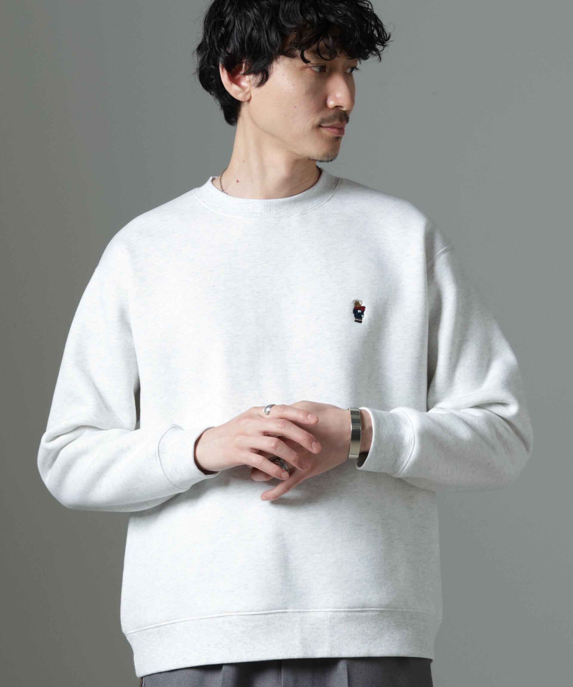 nano･universe「ナノベア 裏起毛スウェット 長袖 2」|Tシャツ・カットソー|パターン1