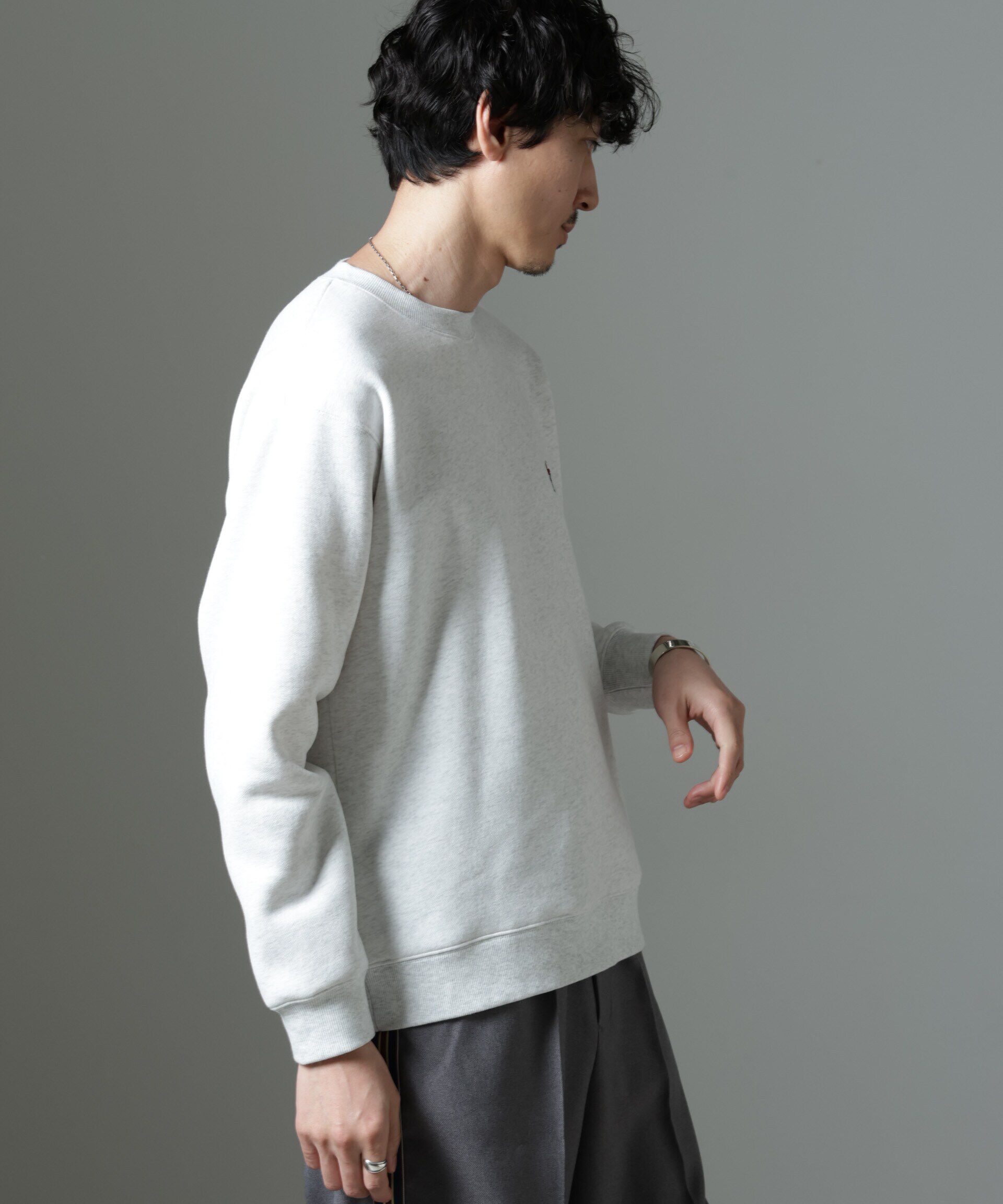 nano･universe「ナノベア 裏起毛スウェット 長袖 2」|Tシャツ・カットソー|