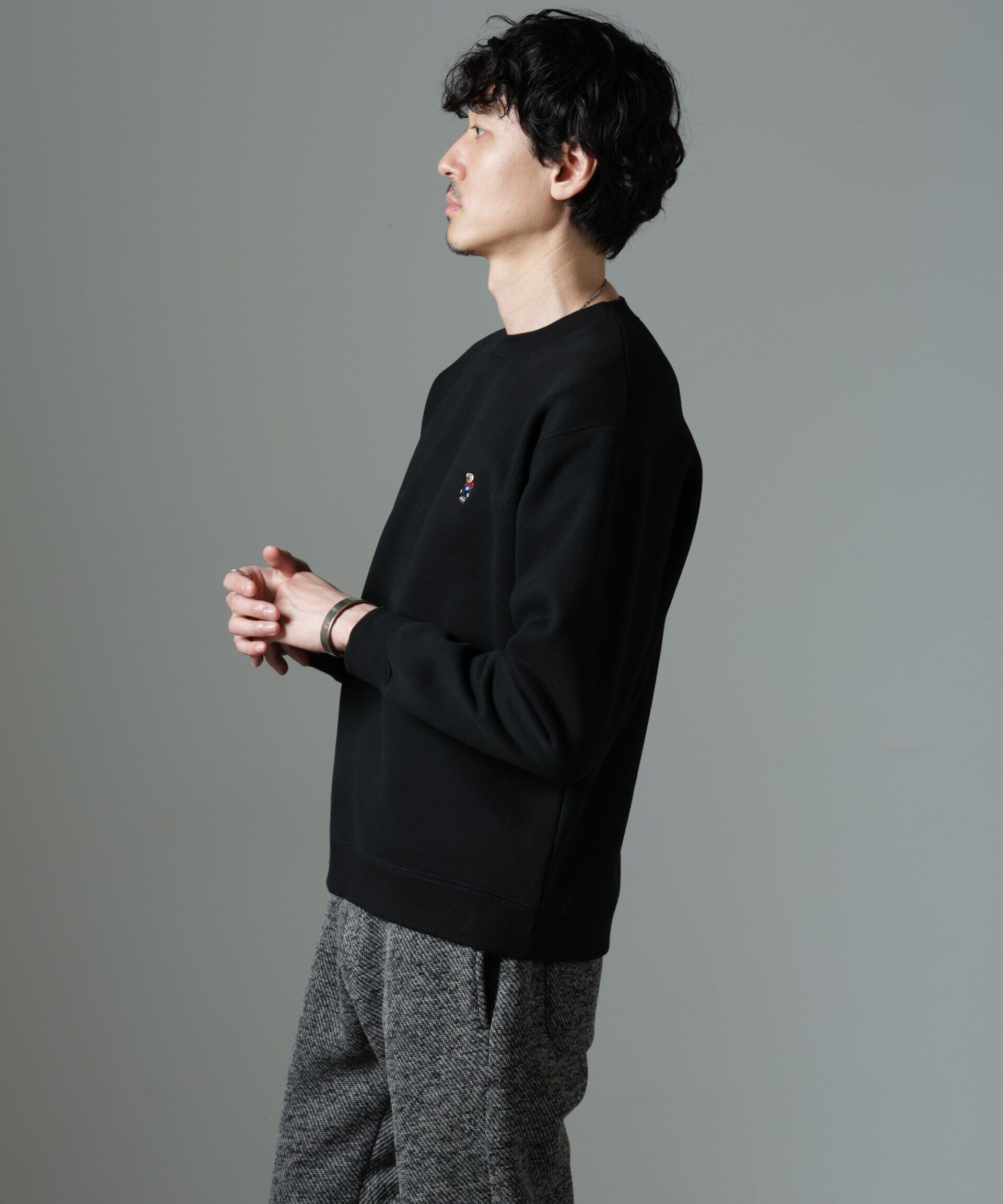 nano･universe「ナノベア 裏起毛スウェット 長袖 2」|Tシャツ・カットソー|