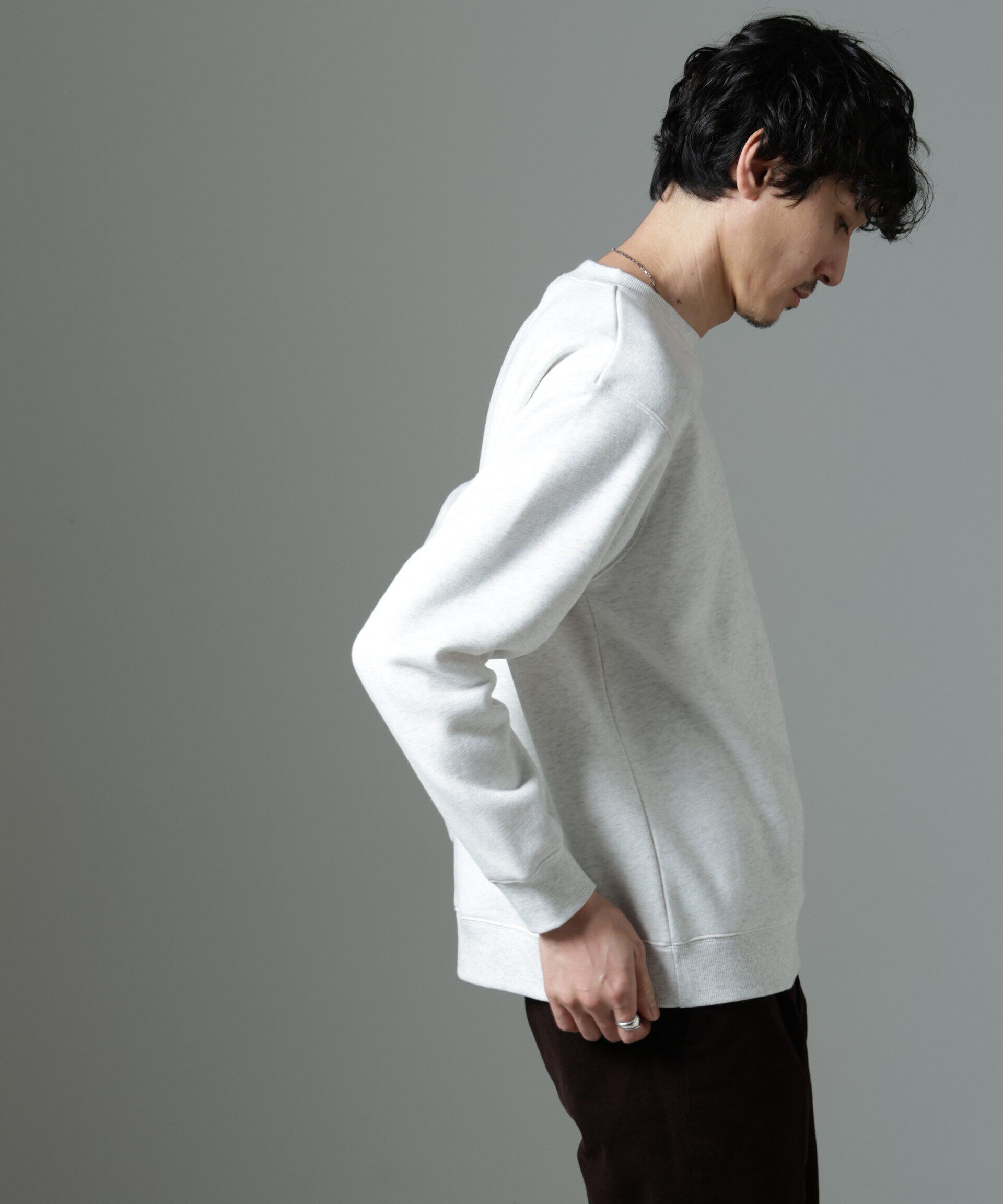 nano･universe「ナノベア 裏起毛スウェット 長袖 2」|Tシャツ・カットソー|