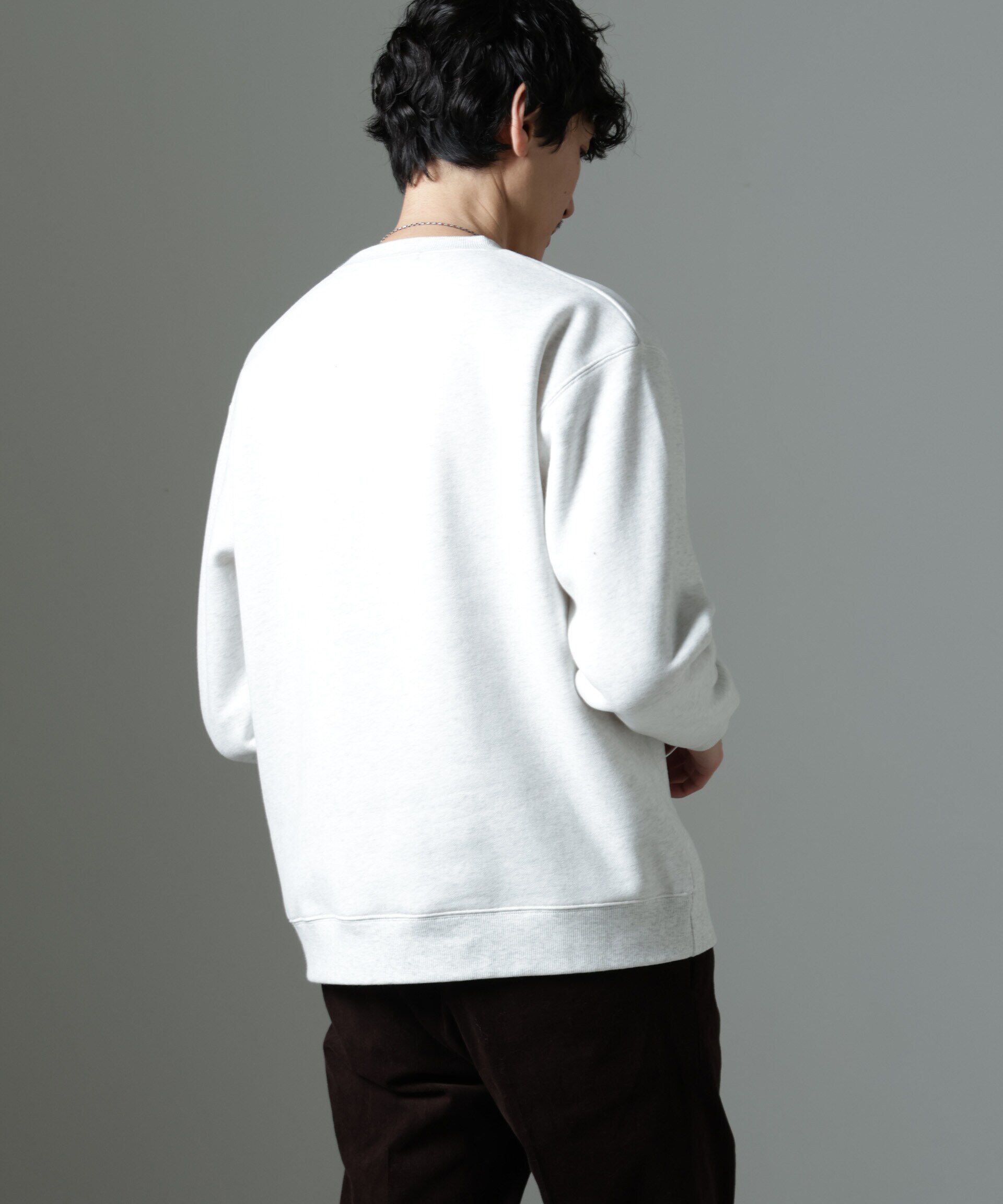 nano･universe「ナノベア 裏起毛スウェット 長袖 2」|Tシャツ・カットソー|