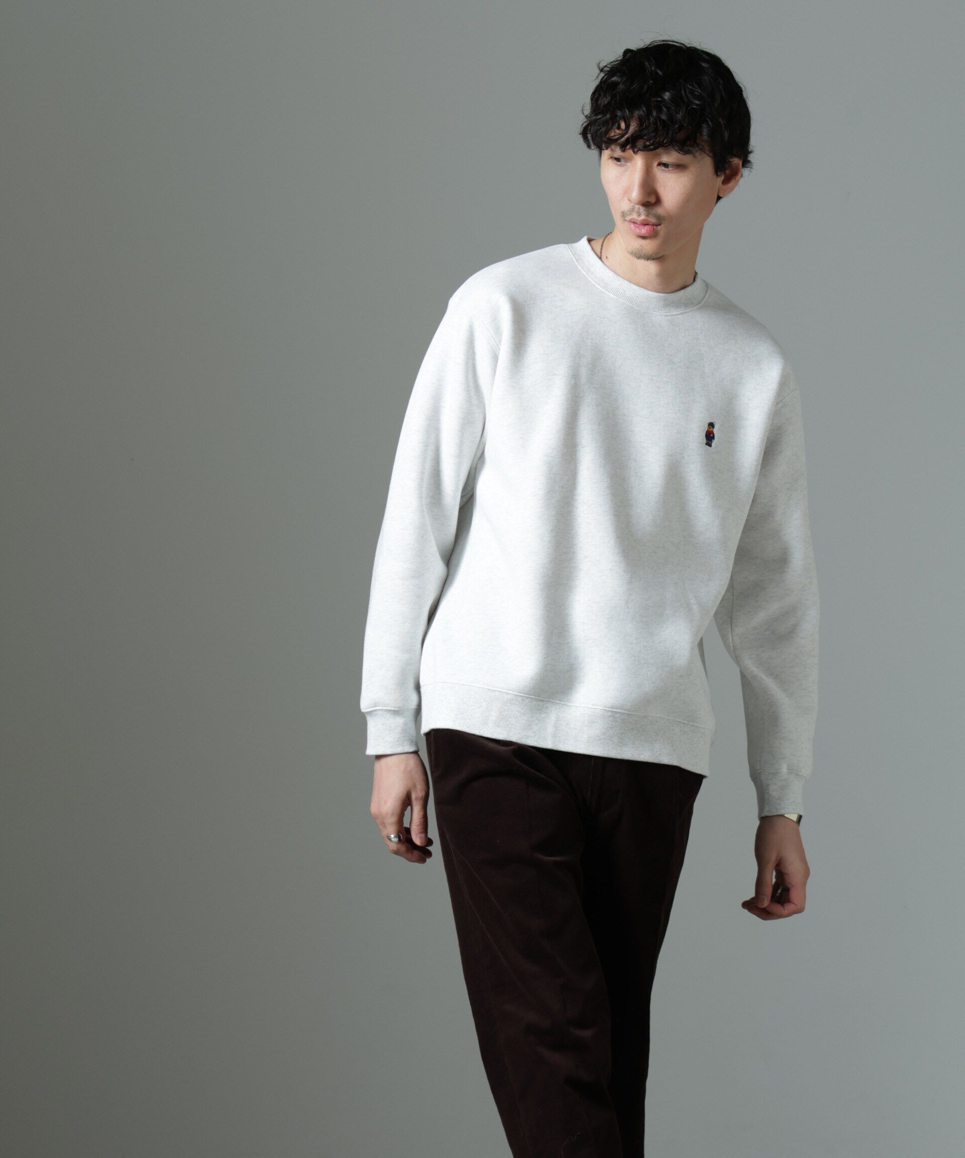 nano･universe「ナノベア 裏起毛スウェット 長袖 2」|Tシャツ・カットソー|