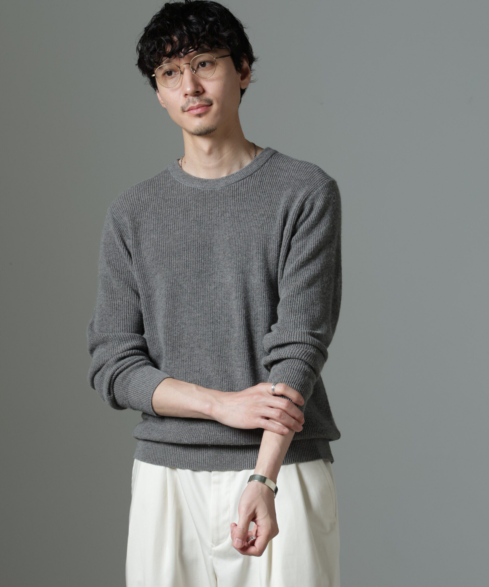 nano･universe「アンゴラミックス畔ニット」|ニット・セーター|