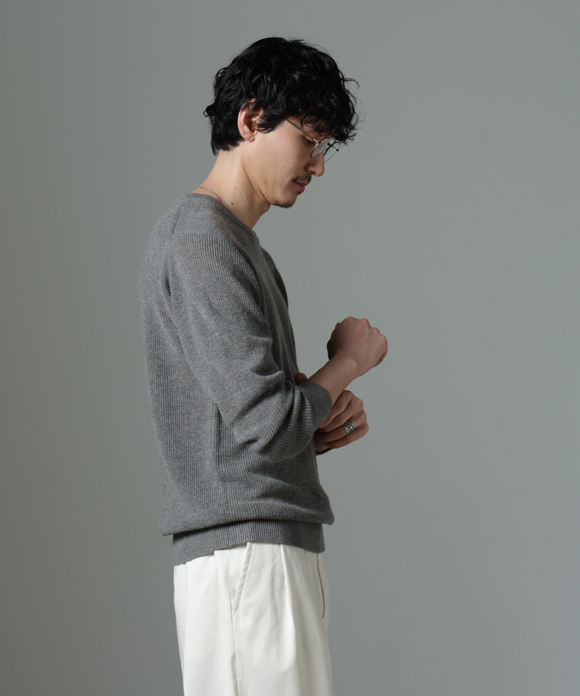 nano･universe「アンゴラミックス畔ニット」|ニット・セーター|