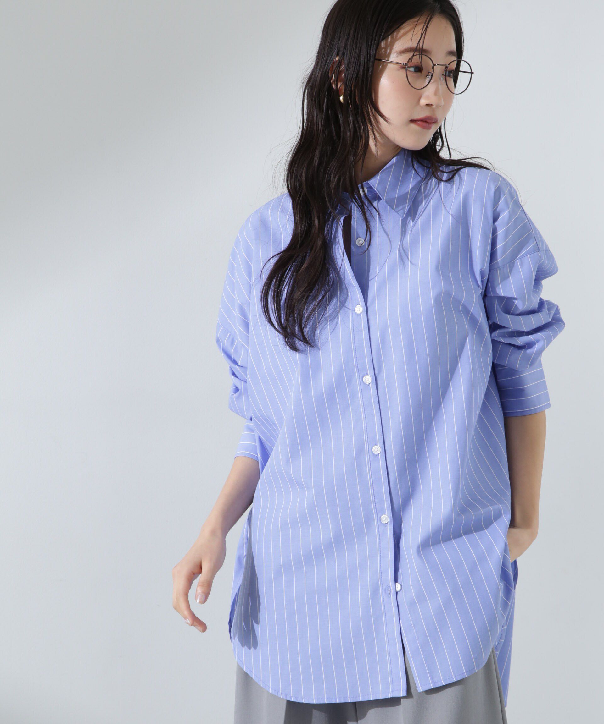 nano･universe「ブロードワイドシルエットシャツ」|シャツ・ブラウス|