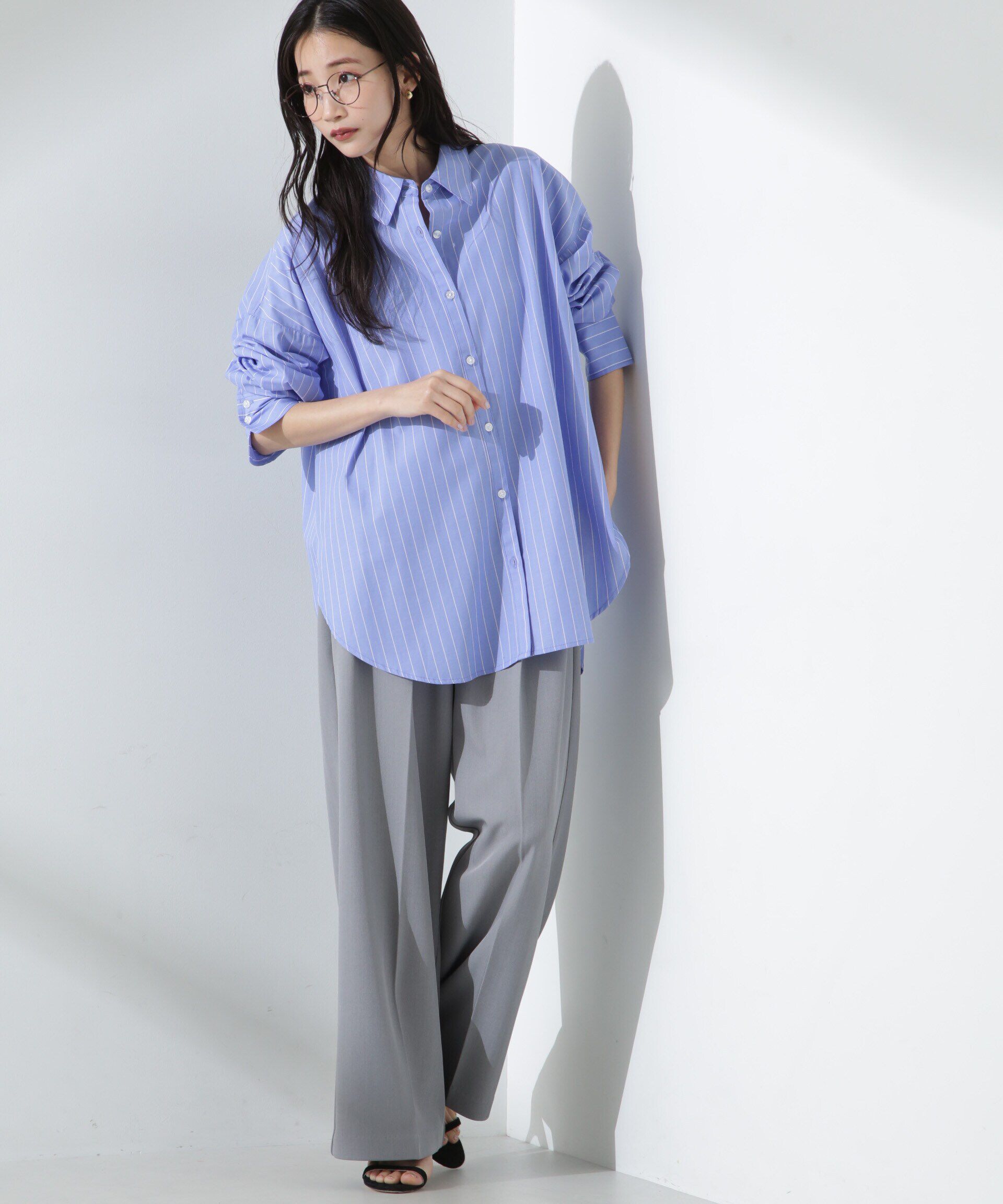 nano･universe「ブロードワイドシルエットシャツ」|シャツ・ブラウス|