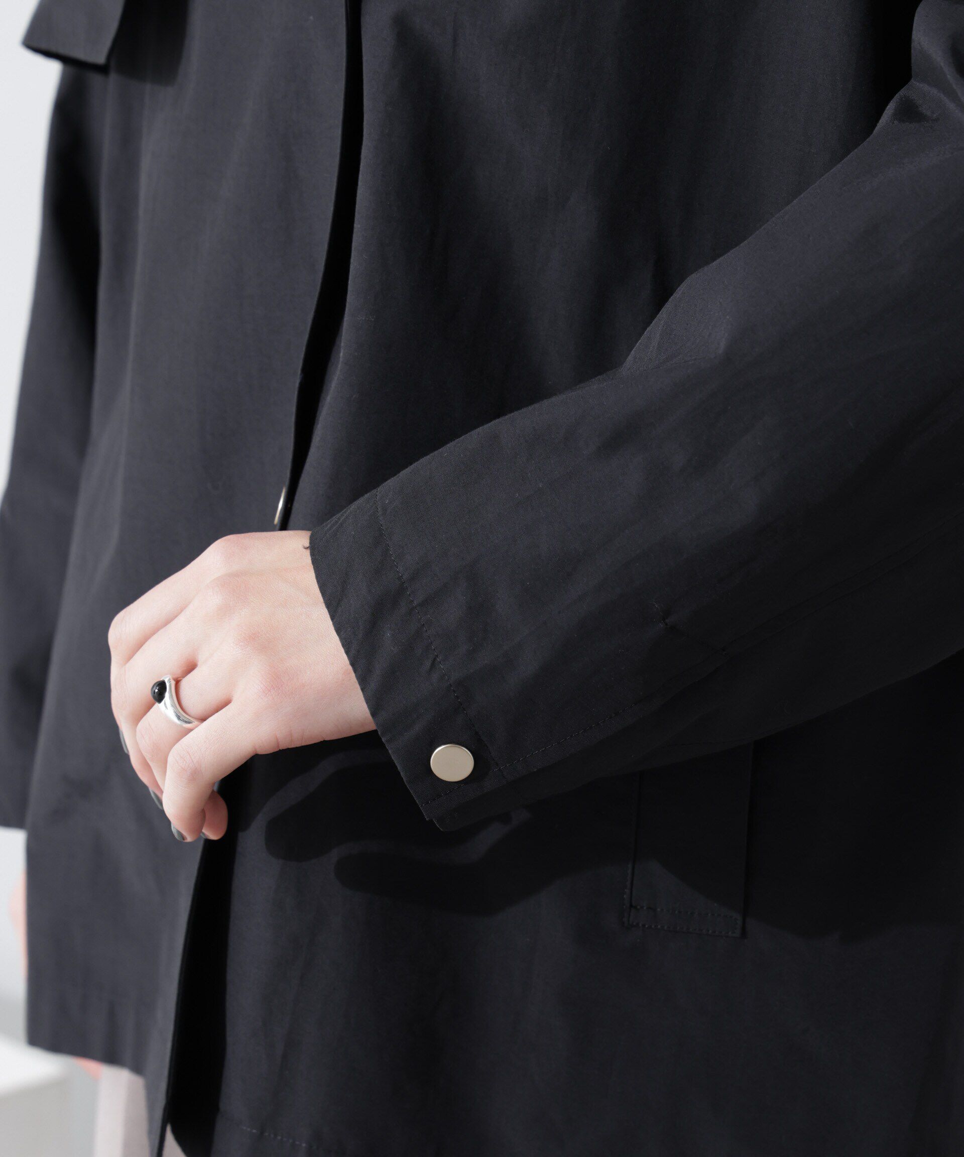 nano･universe「ミドル丈ワイドラフトレンチ」|その他|