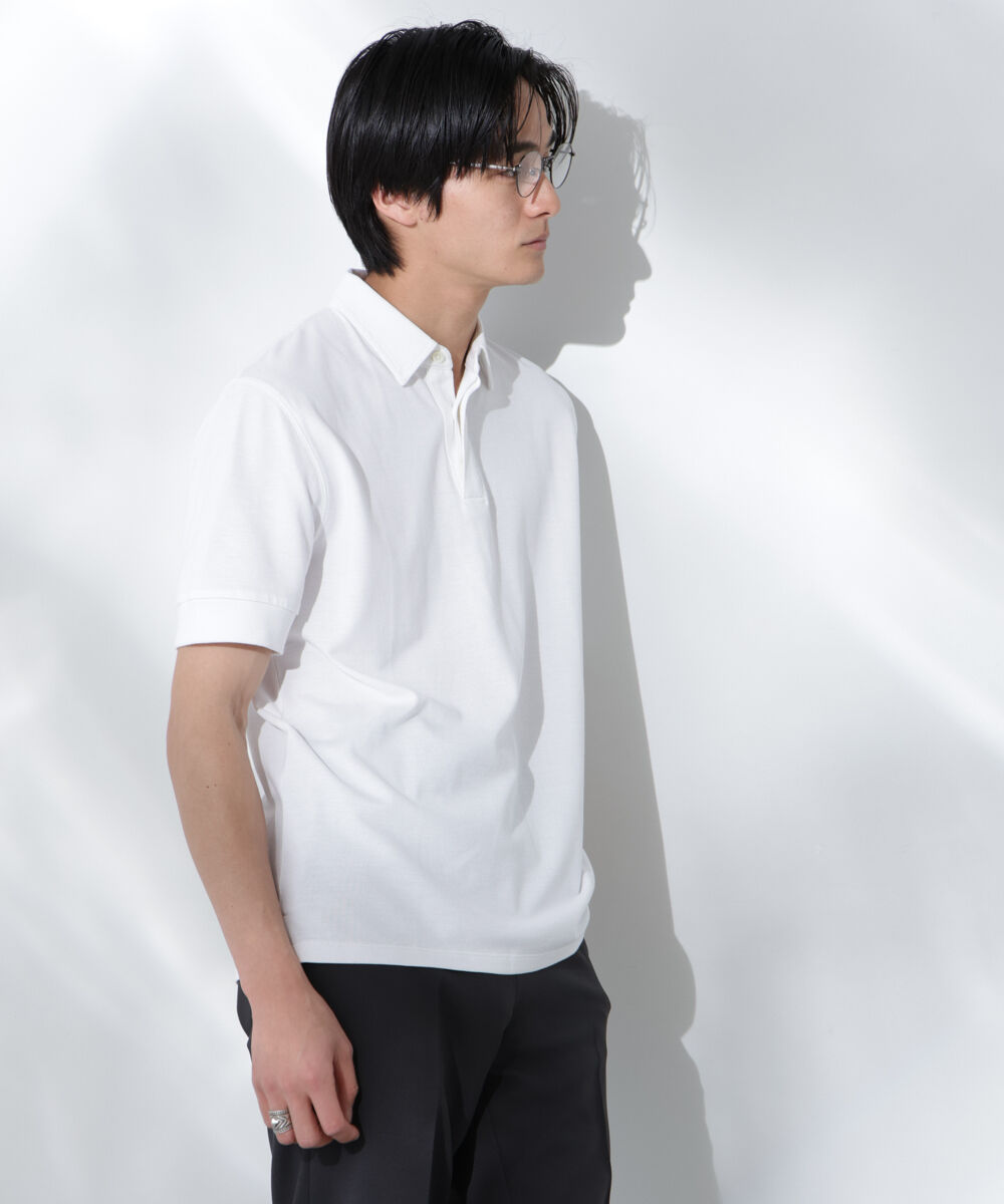 nano･universe「Anti Soaked(R)  汗染み防止 比翼ポロシャツ」|Tシャツ・カットソー|