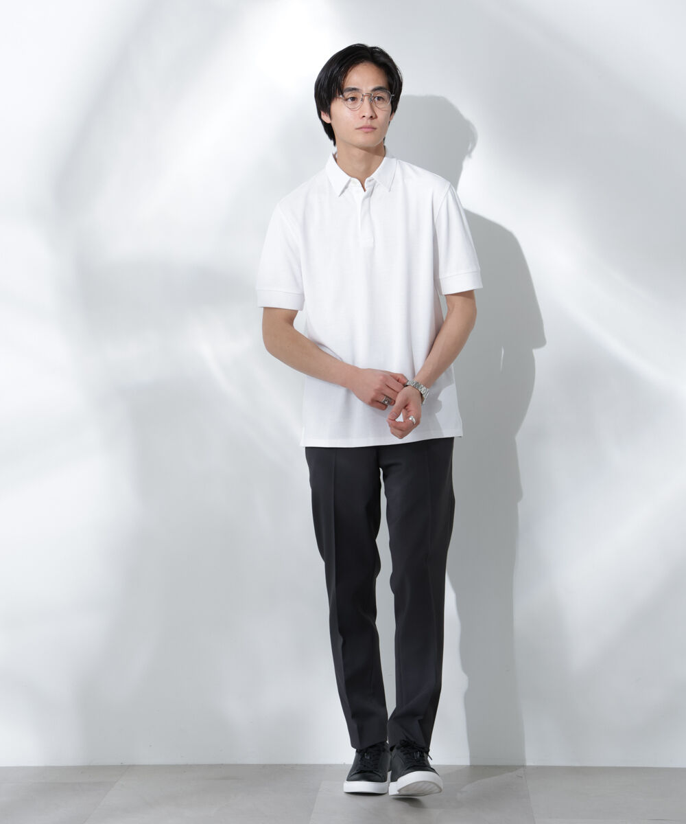 nano･universe「Anti Soaked(R)  汗染み防止 比翼ポロシャツ」|Tシャツ・カットソー|