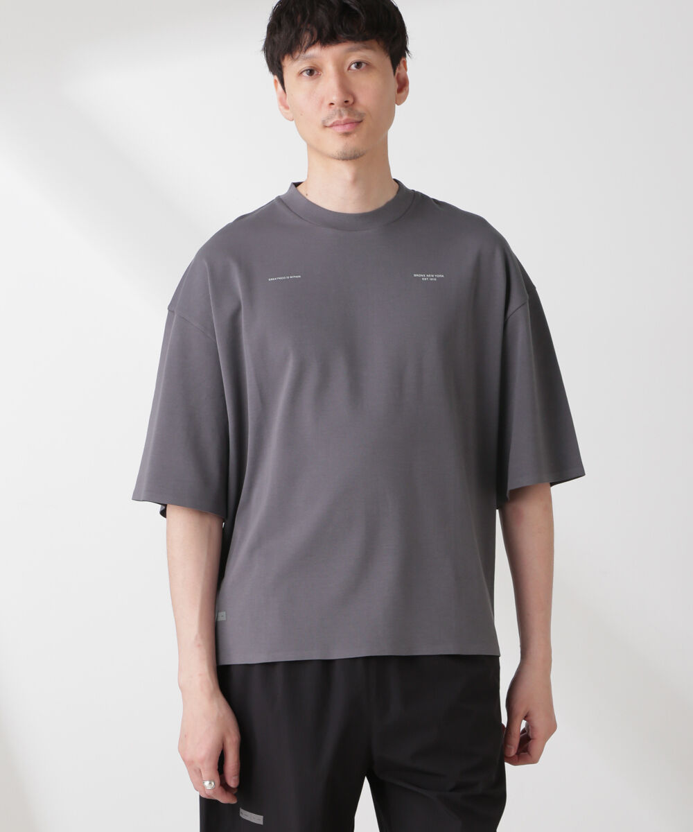 nano･universe「｢EVERLAST｣ アンチスメル リラックスフィット プリントTシャツ」|Tシャツ・カットソー|チャコール3