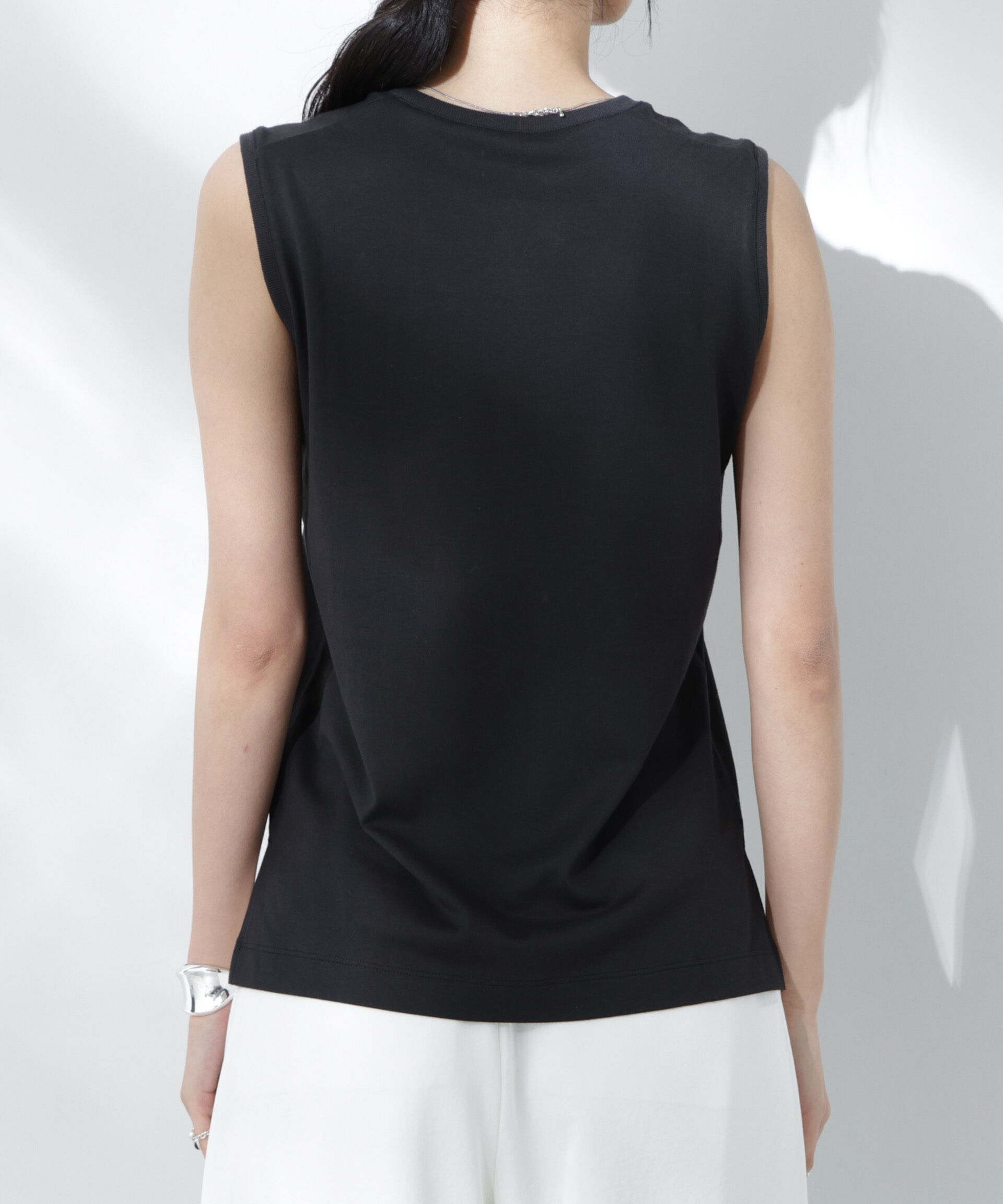 nano･universe「Anti Soaked(R) 汗染み防止ノースリーブTシャツ」|Tシャツ・カットソー|