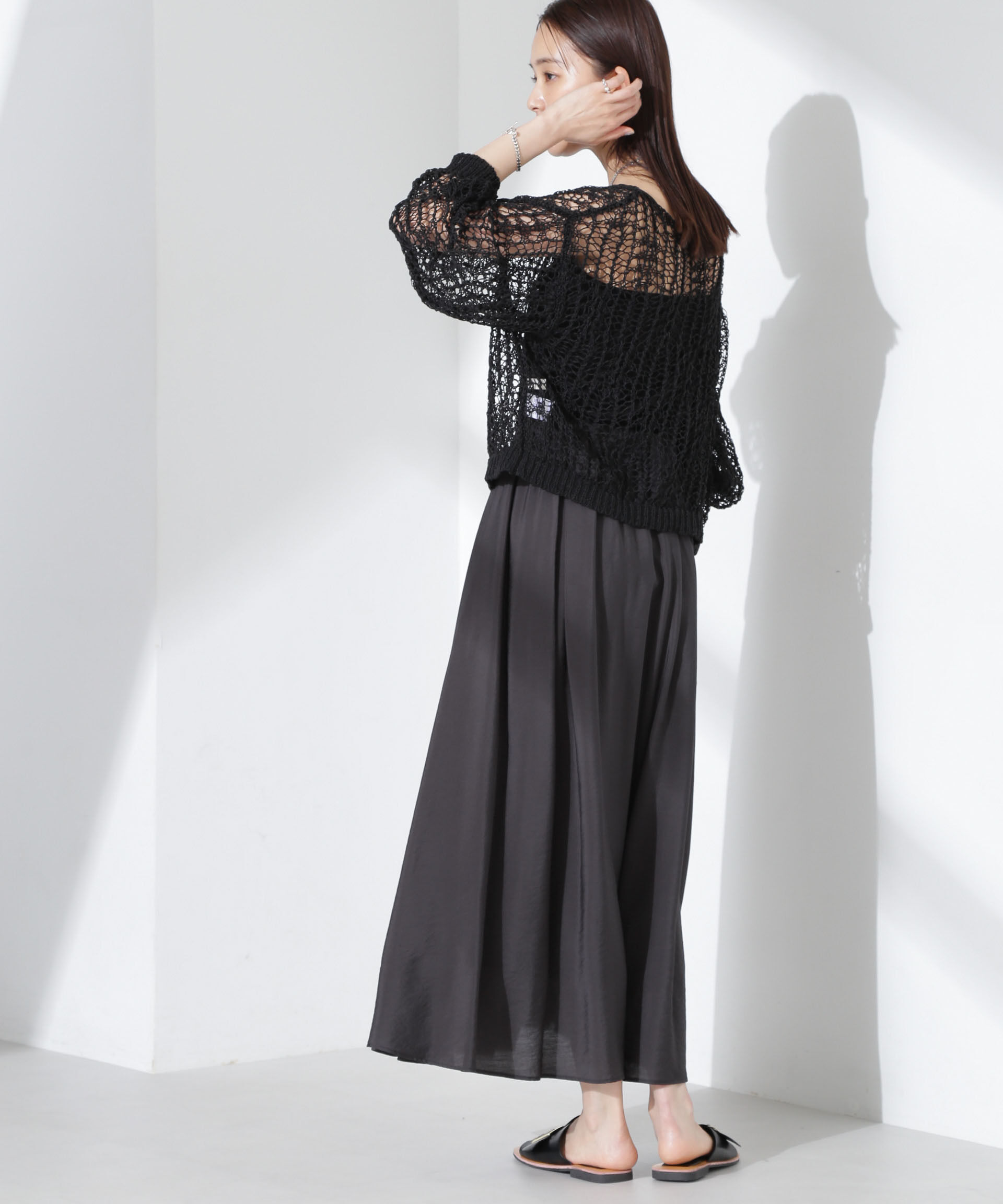 nano･universe「シアーボリュームスカート」|スカート|