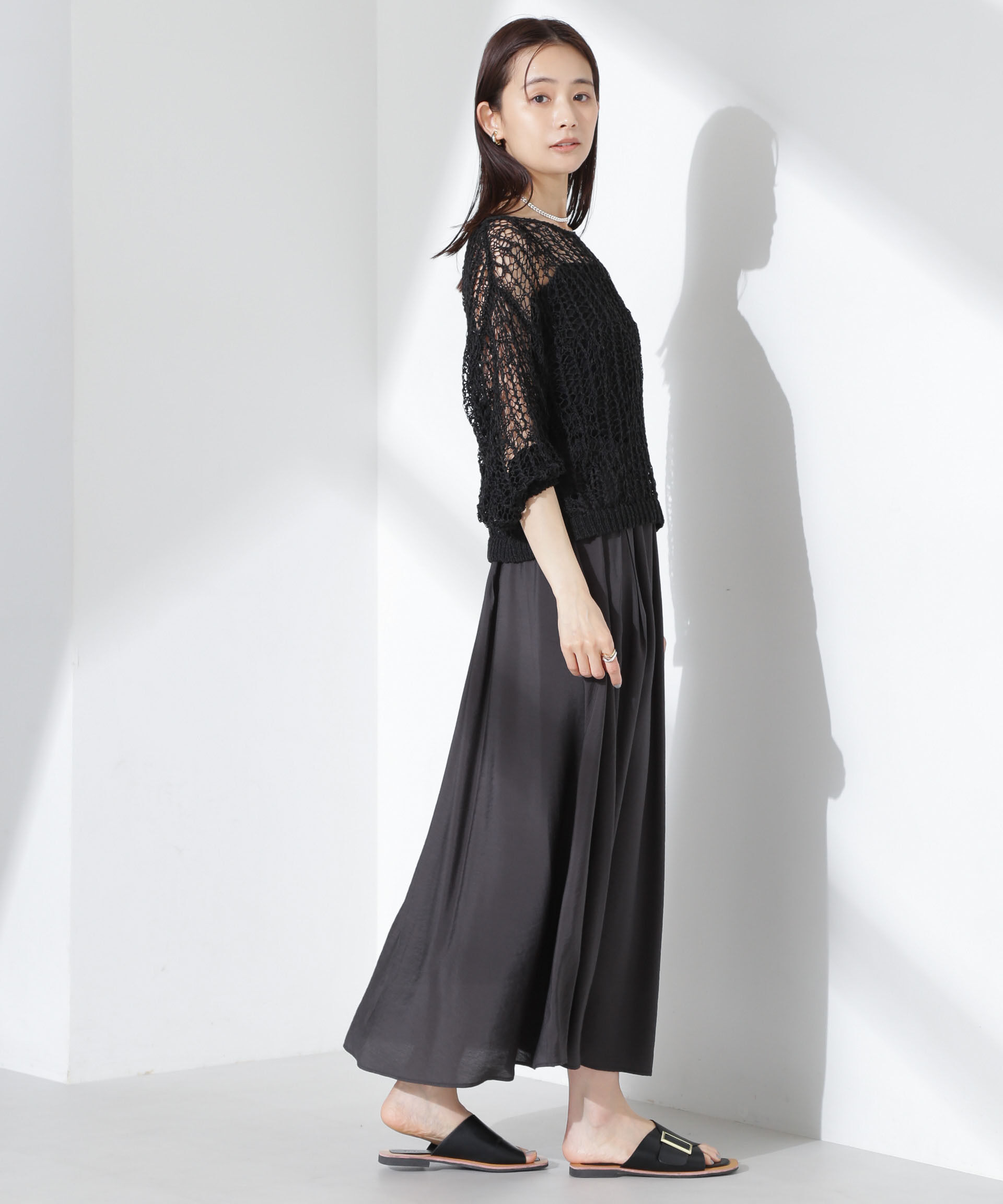 nano･universe「シアーボリュームスカート」|スカート|