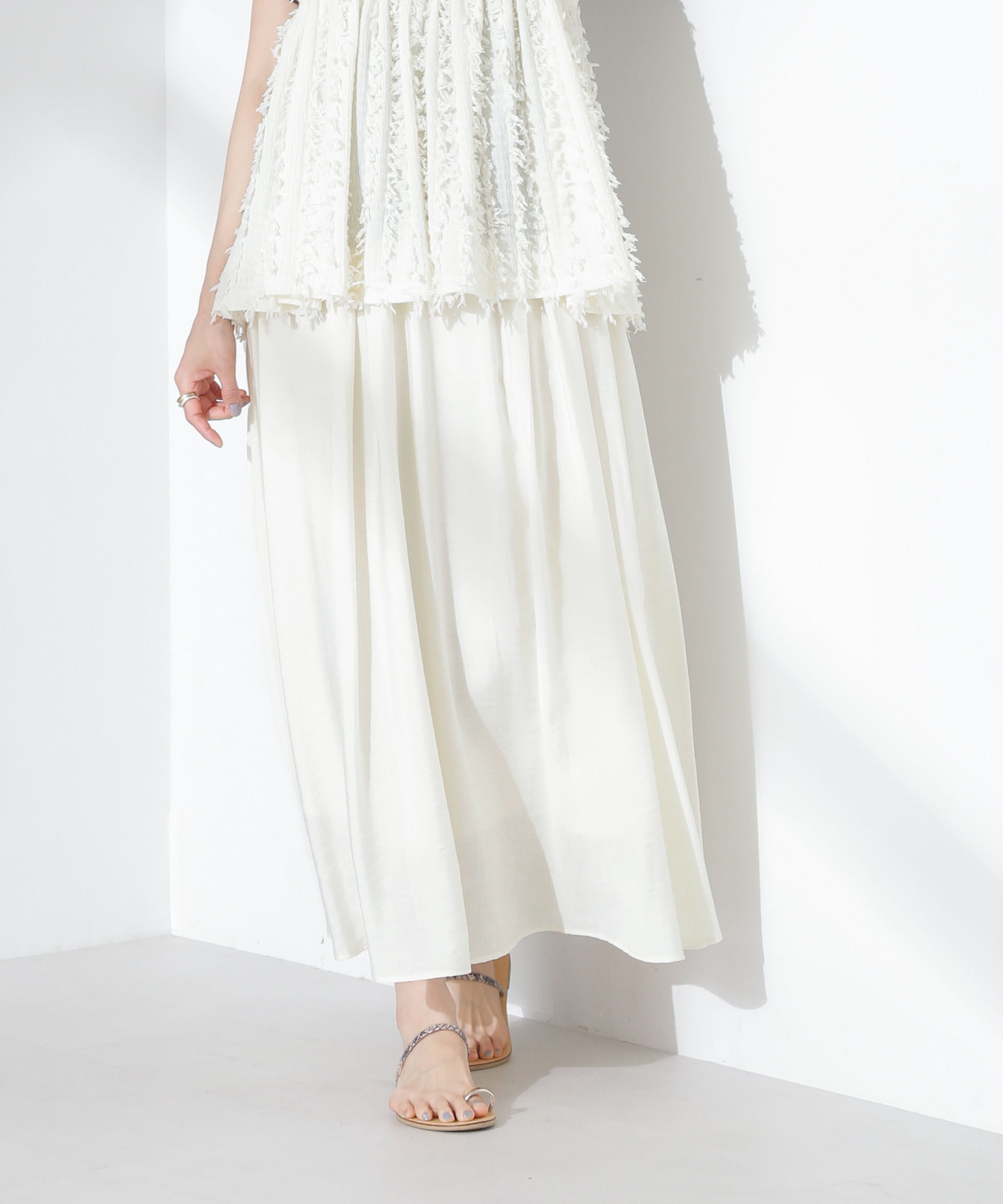 nano･universe「シアーボリュームスカート」|スカート|