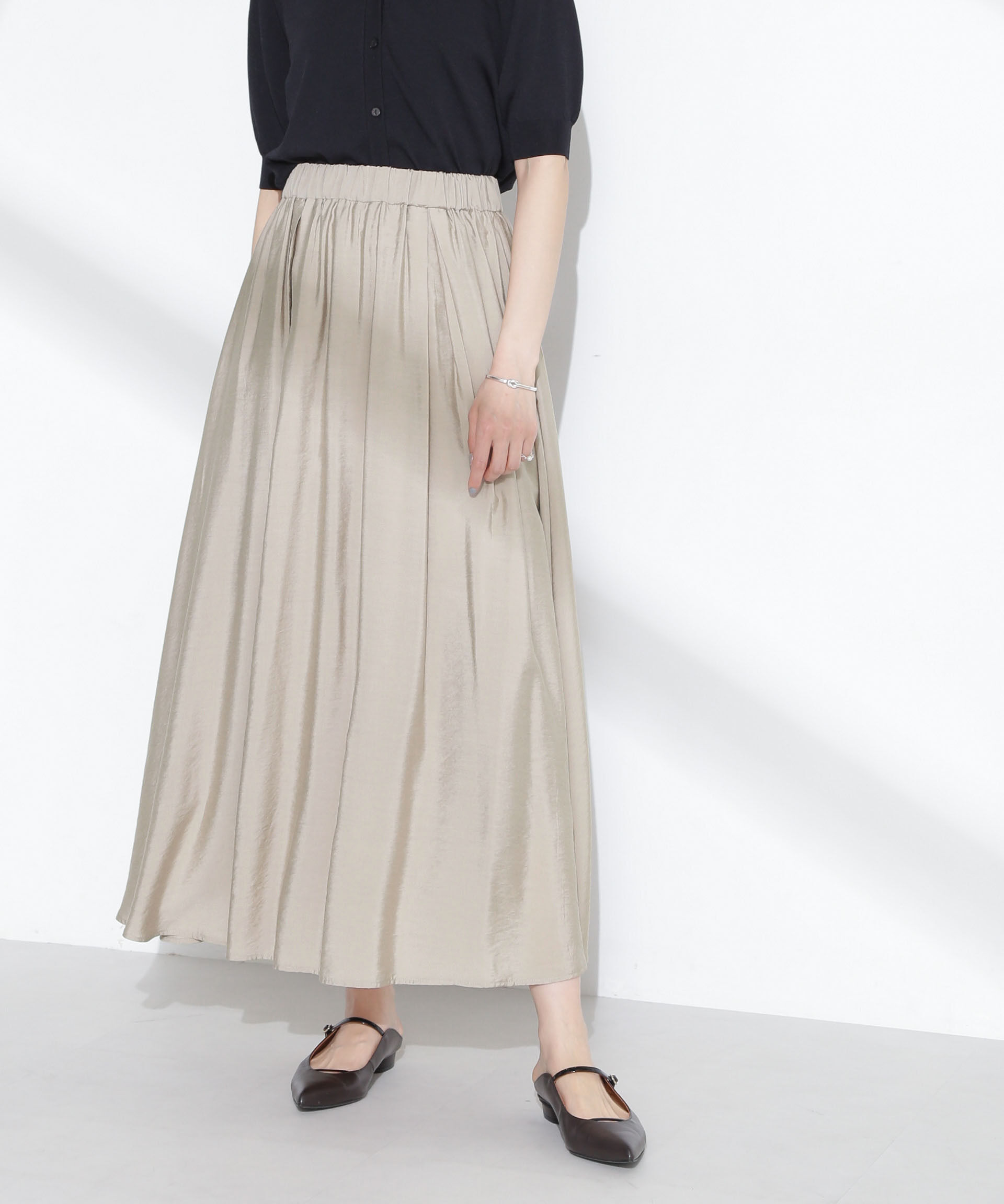 nano･universe「シアーボリュームスカート」|スカート|