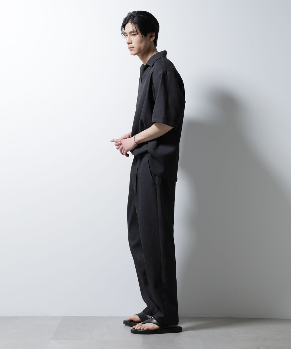 nano･universe「「MC」coveross(R)EOS ポリエステル リラックスワイドパンツ」|チノ|