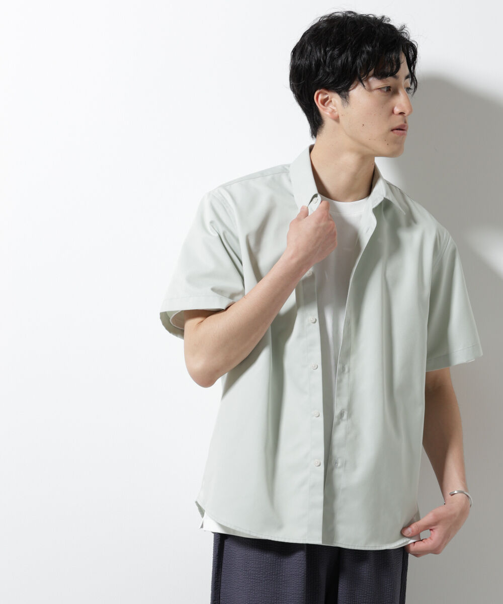 nano･universe「スタンダードレギュラーカラーシャツ/半袖」|シャツ・ブラウス|