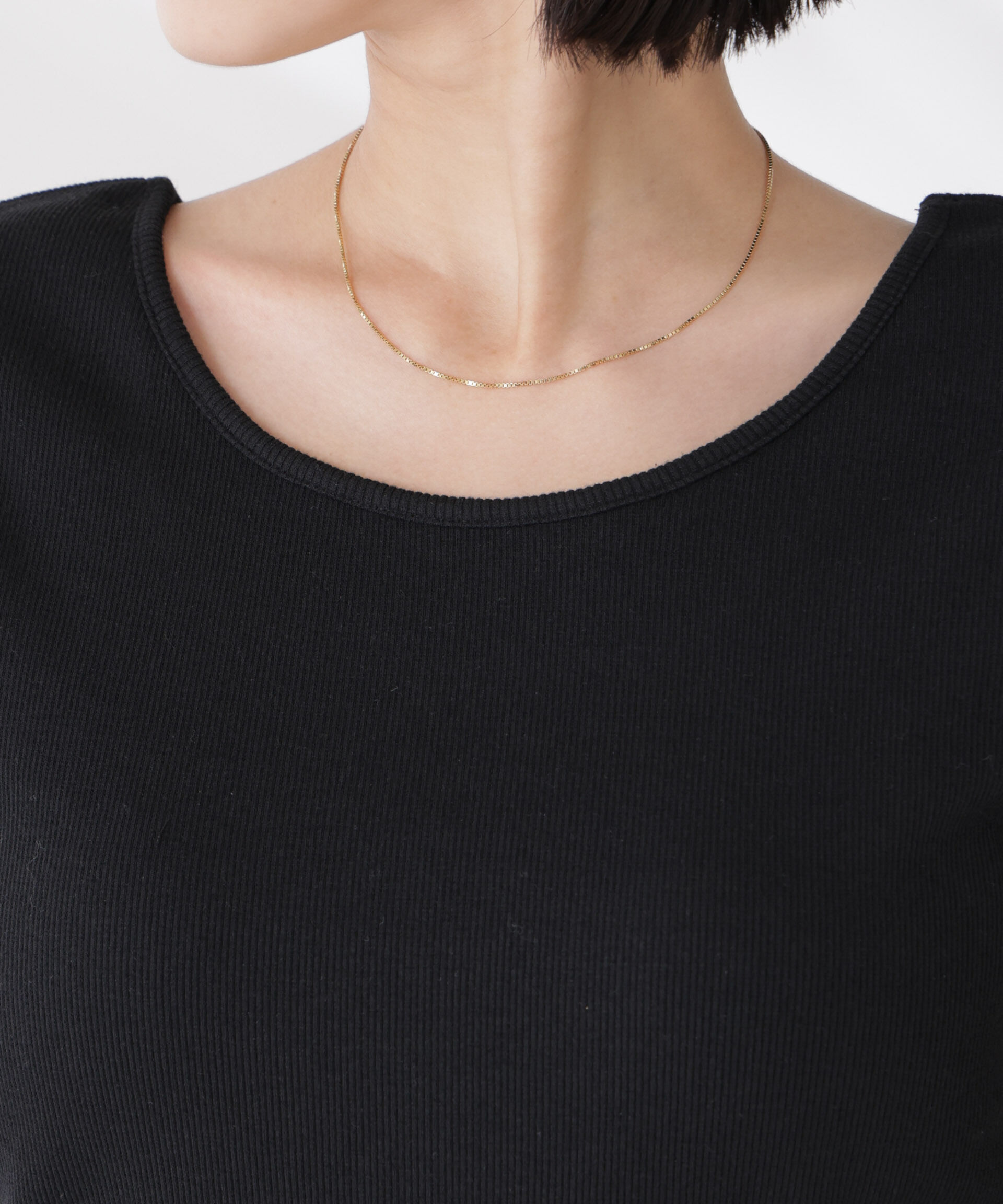 nano･universe「抗菌防臭・接触冷感機能 カップ付きクルーネックトップス」|Tシャツ・カットソー|