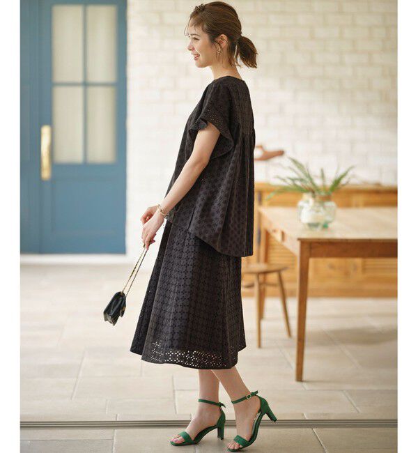 組曲「【洗える】エンブロイダリーレース チュニックブラウス」|シャツ・ブラウス|