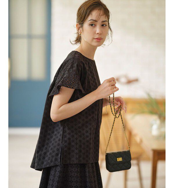 組曲「【洗える】エンブロイダリーレース チュニックブラウス」|シャツ・ブラウス|