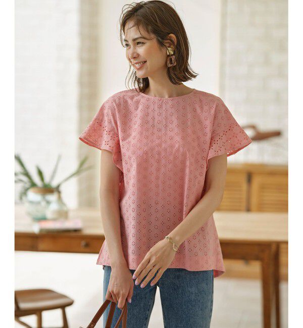 組曲「【洗える】エンブロイダリーレース チュニックブラウス」|シャツ・ブラウス|