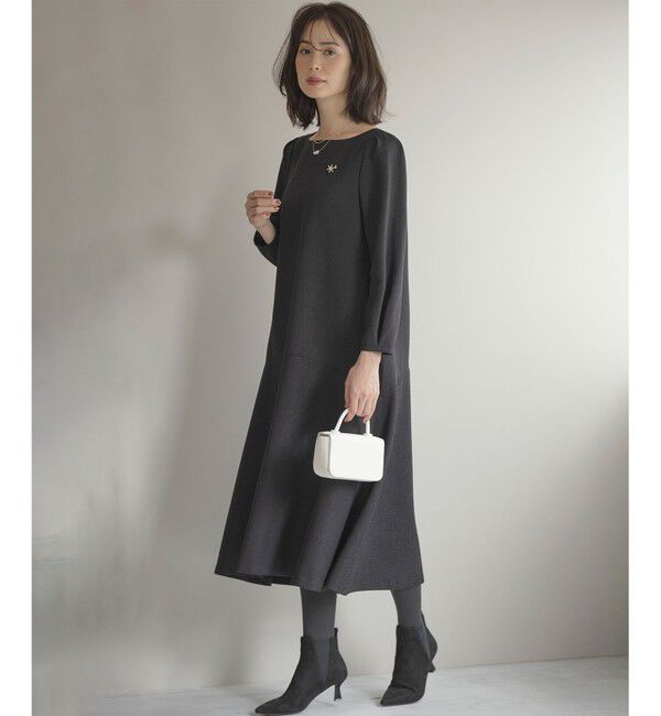 組曲「ラメジャカード ボートネックワンピース」|ワンピース|