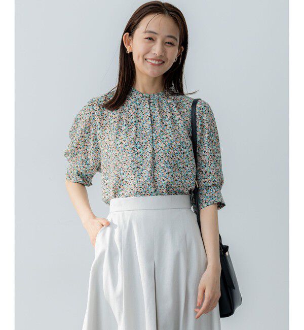 組曲「ミニフラワープリント ブラウス」|シャツ・ブラウス|