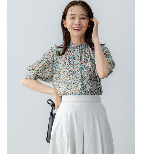 組曲「ミニフラワープリント ブラウス」|シャツ・ブラウス|