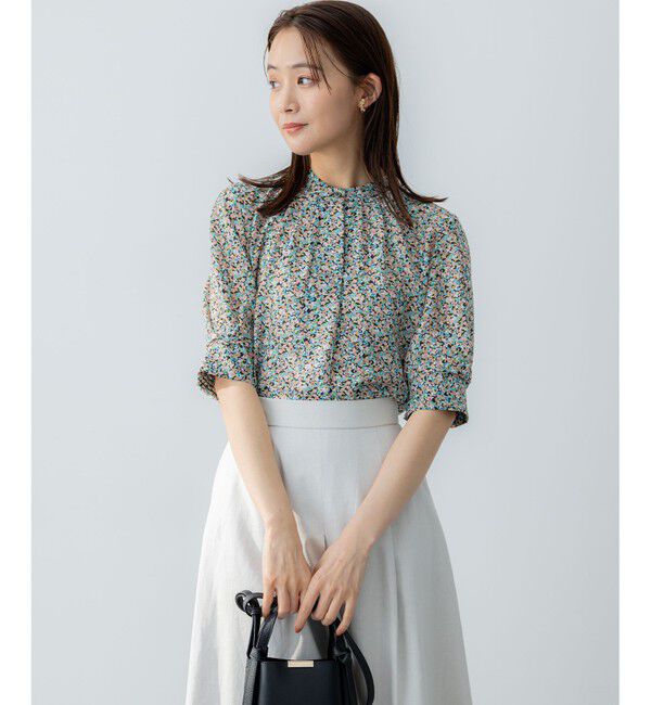 組曲「ミニフラワープリント ブラウス」|シャツ・ブラウス|