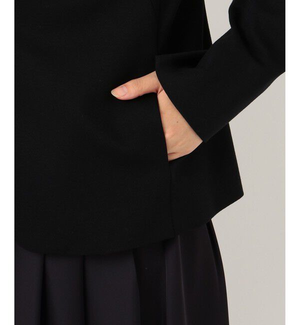 自由区「【Sサイズ有】360&deg;FREE ウォッシャブルノーカラー ジャケット」|ノーカラージャケット|