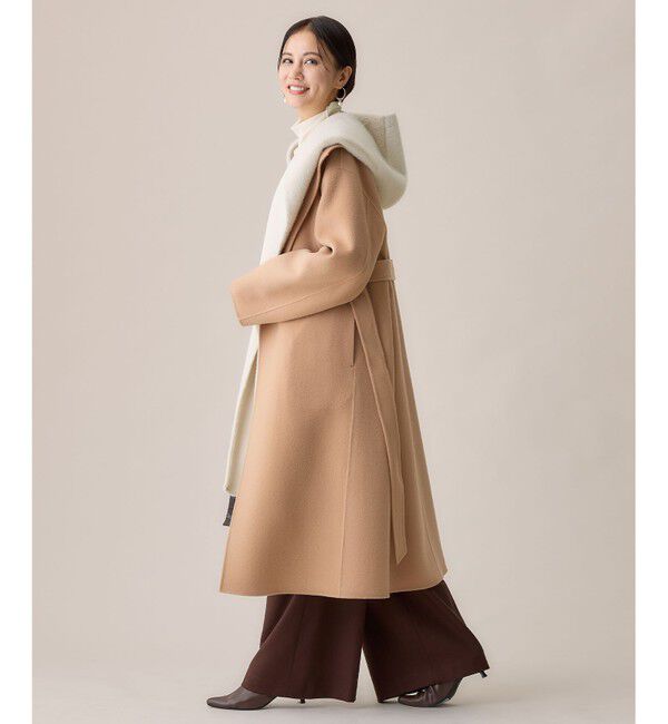 自由区「エコミンクフード付き ストール」|ストール|