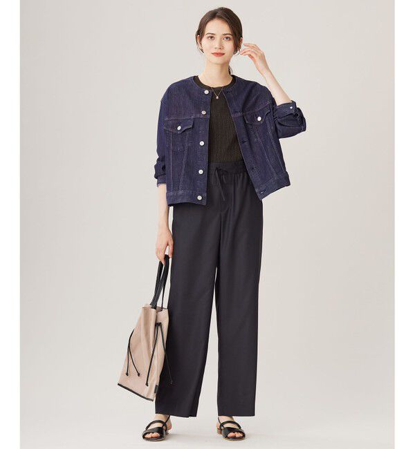 自由区「【カタログ掲載・洗える】フルダルスパンマイクロピーチワイドストレート パンツ」|その他|