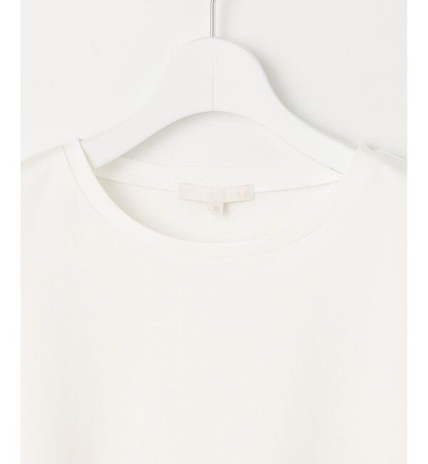 自由区「【洗える】レースエッジフレアスリーブ トップス」|Tシャツ・カットソー|