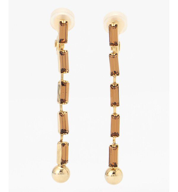 自由区「【SHIHOさん着用】プレシオサダイヤレーン イヤリング」|イヤリング|